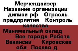 Мерчендайзер › Название организации ­ диписи.рф › Отрасль предприятия ­ Контроль качества › Минимальный оклад ­ 20 000 - Все города Работа » Вакансии   . Кировская обл.,Лосево д.